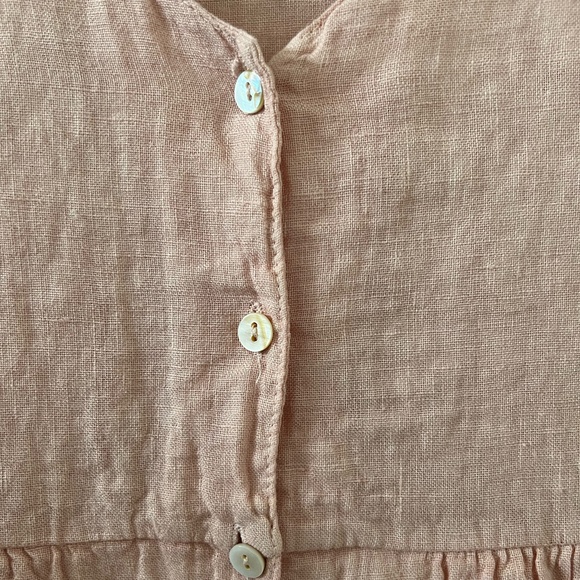 PRIV x Jillian Harris Hampton Linen Dress In Light Pink Size XS - Picture 5 of 11